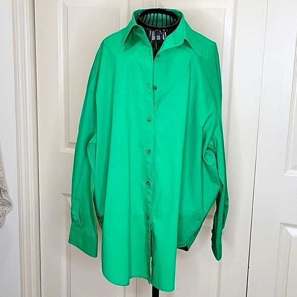Things Remembered Green Button Down Shirt - Picture 1 of 7